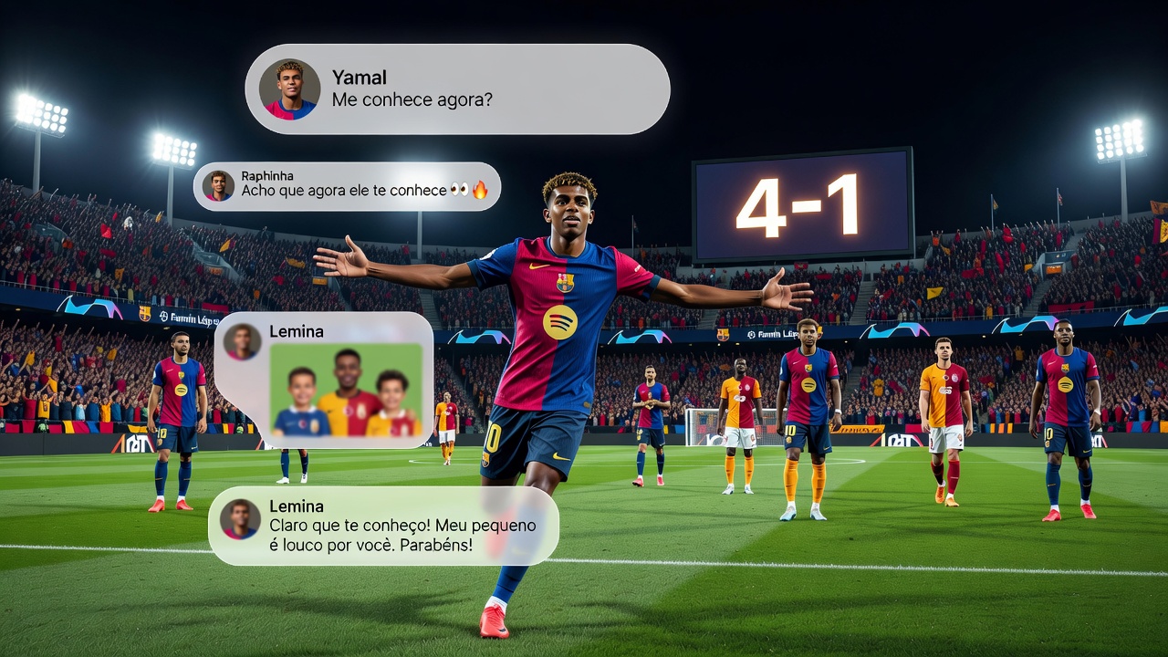 Yamal Responde Lemina nas Redes Após Goleada do Barcelona