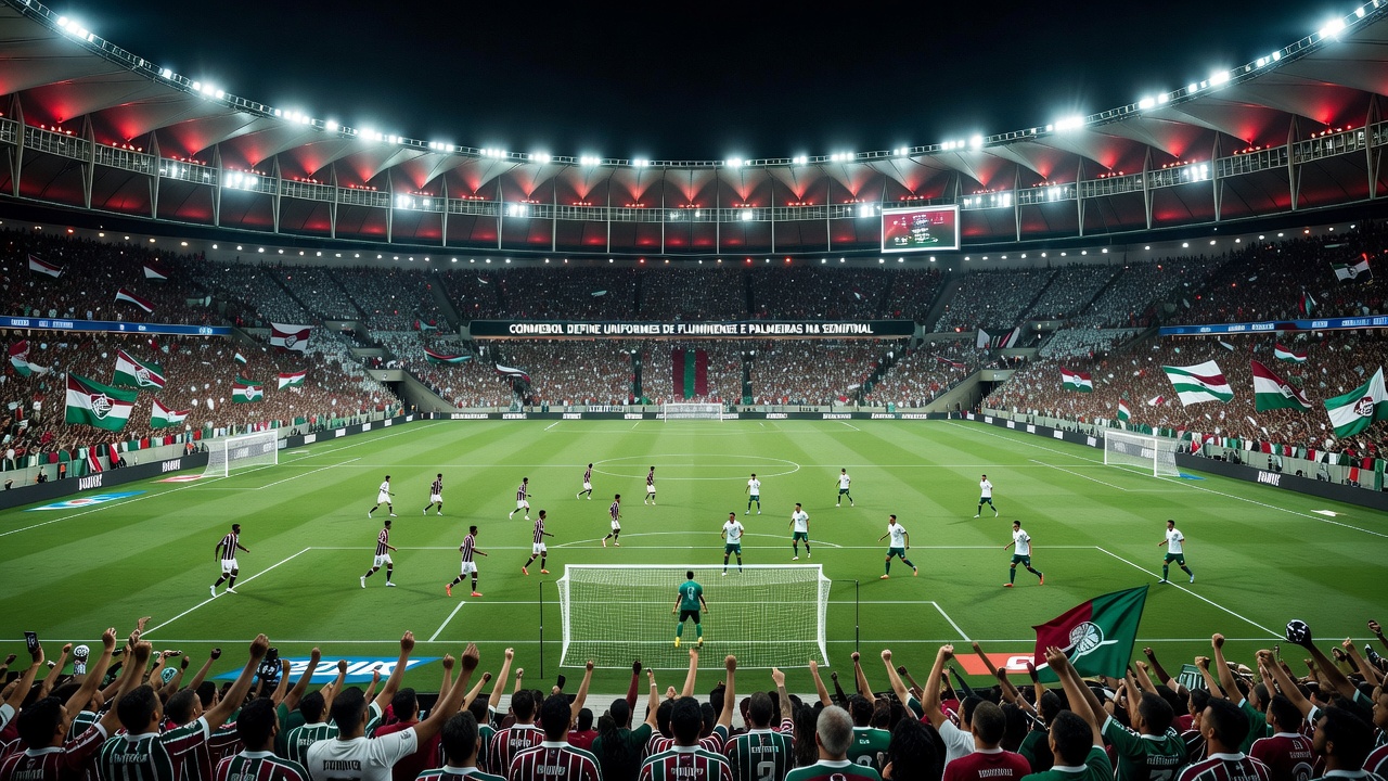 Conmebol define uniformes de Fluminense e Palmeiras na semifinal