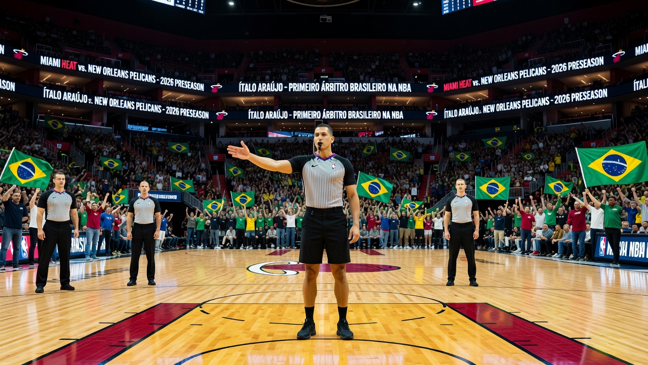 Ítalo Araújo se torna o primeiro brasileiro a arbitrar na NBA
